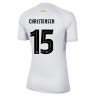 Barcelona Andreas Christensen #15 Tredjedrakt Kvinner 2022-23 Kortermet